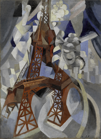 Robert Delaunay, Red Eiffel Tower (La tour rouge), 1911-12.