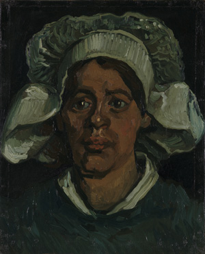 Vincent Van Gogh, Head of a Woman Wearing a White Cap, November 1884–May 1885