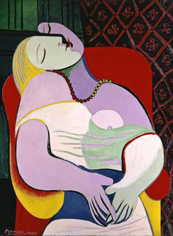 Pablo Picasso, Le Rêve (The Dream) 1932.  
Private collection . © Succession Picasso/DACS London, 2017. 