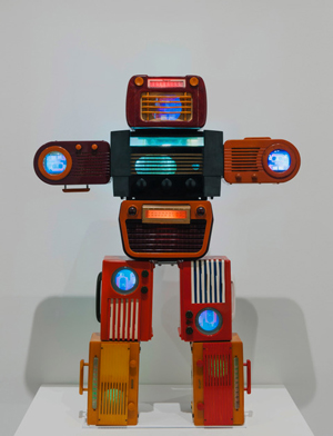 Nam June Paik 
Bakelite Robot, 2002 