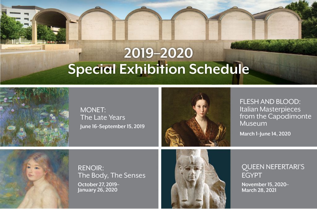 RENOIR, CAPODIMONTE, QUEEN NEFERTARI. THREE EXCEPTIONAL UPCOMING EXHIBITIONS AT THE KIMBELL ART MUSEUM