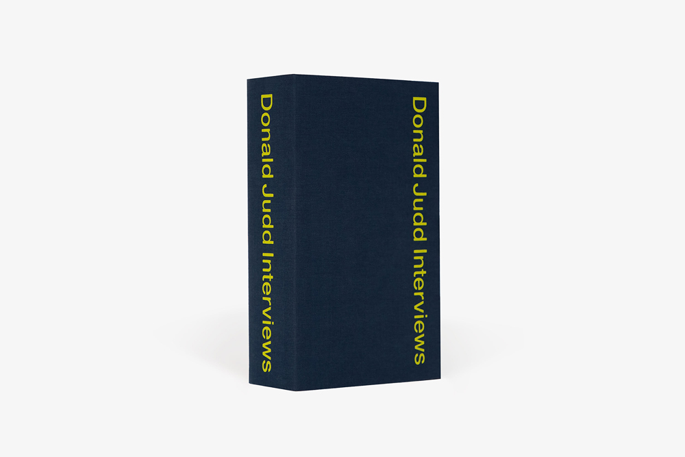 Donald Judd Interviews